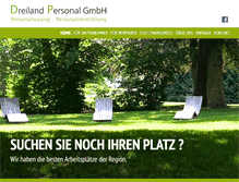 Tablet Screenshot of dreiland-personal.de
